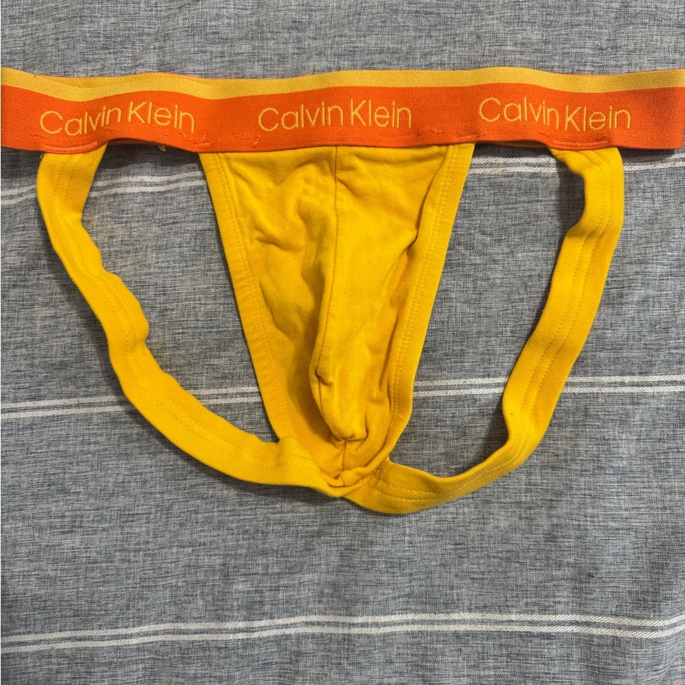 Calvin Klein Yellow Jockstrap
